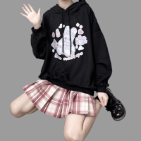 Rosa Sweatshirt im Kawaii-Japan-Soft-Girl-Stil Herbst kawaii