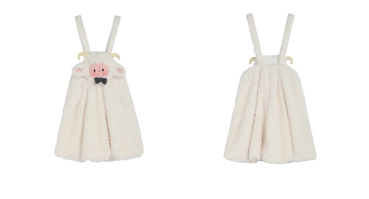 Мягкая юбка на подтяжках с мультяшной овечкой в стиле каваи для девочек