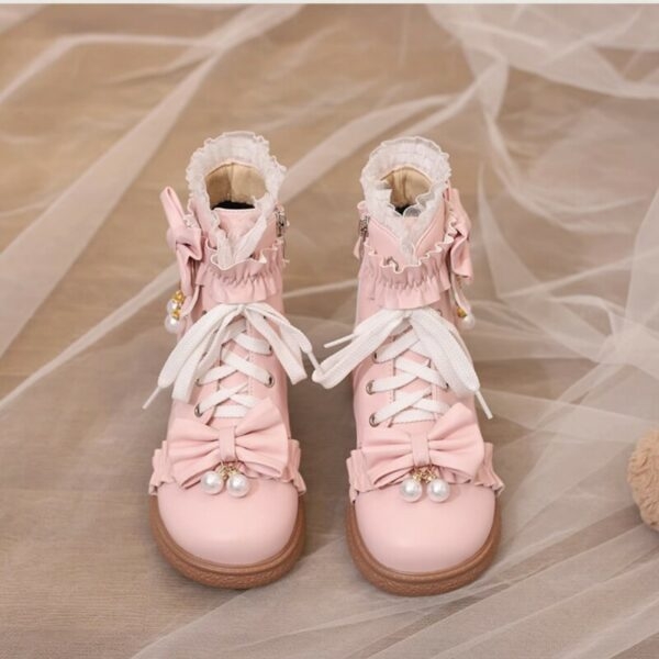 Pluszowe buty Lolita w słodkim, dziewczęcym stylu jesienne kawaii