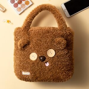 Cartoon Bear Plush Handbag bear kawaii