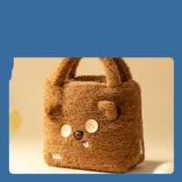 Bolso de felpa de oso de dibujos animados oso kawaii
