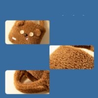 Borsa in peluche con orso cartone animato orso kawaii