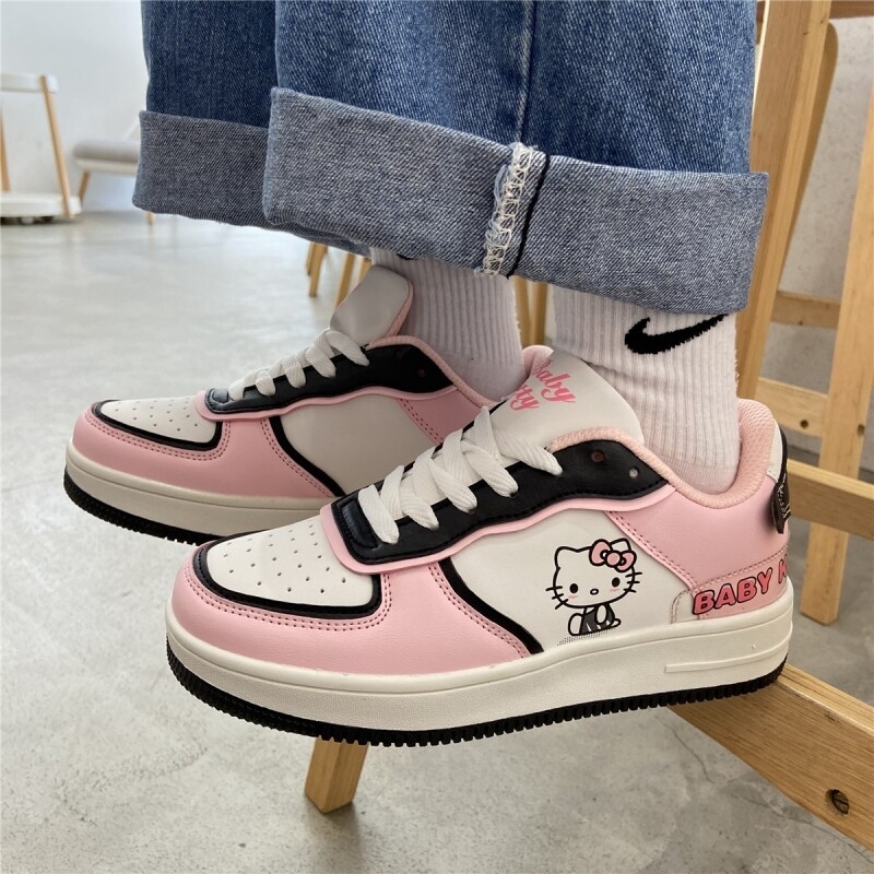 Harajuku Kawaii Fashion Pink Hello Kitty Sneakers
