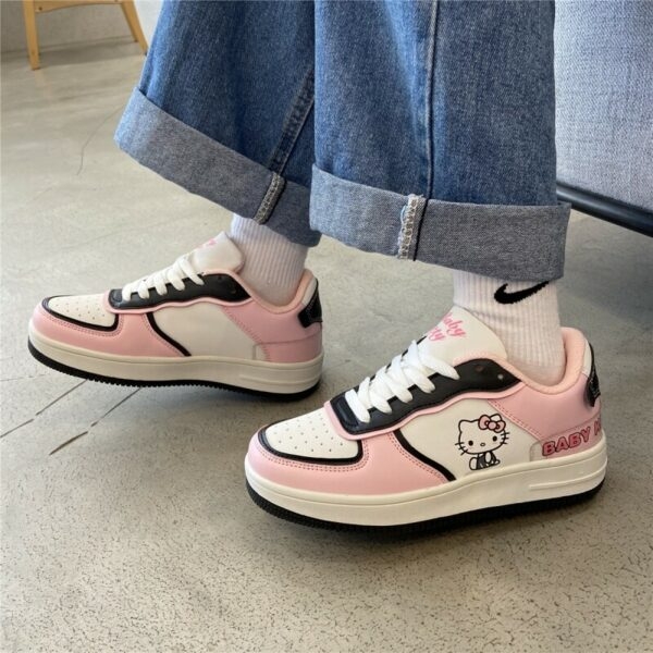 Harajuku Kawaii Fashion Pink Hello Kitty Sneakers Harajuku kawaii