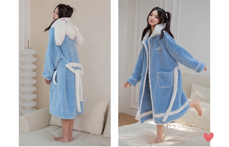 Kawaii Sanrio Series Plysch lång pyjamas