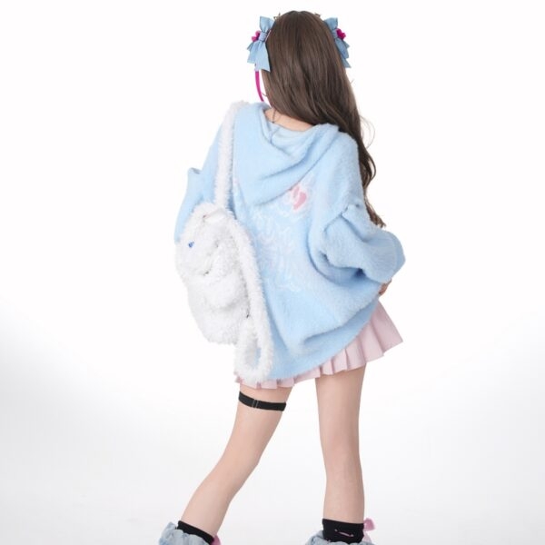 Sweter Hello Kitty w stylu słodkiej dziewczynki Śliczne kawaii
