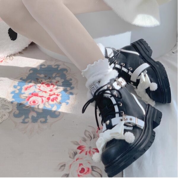 Sweet Lolita Style Plush Winter Snow Boots Lolita kawaii