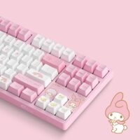 Kawaii Pink Aesthetic My Melody Mechanische Tastatur Süßes Kawaii