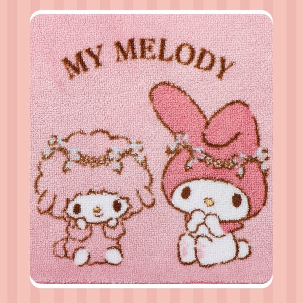 Kawaii Sanrio Cinnamoroll My Melody Flocked Floor Mat Cinnamoroll kawaii