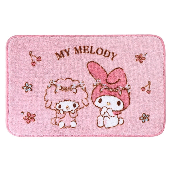 Kawaii Sanrio Cinnamoroll My Melody Флокированный напольный коврик Циннаморолл каваи