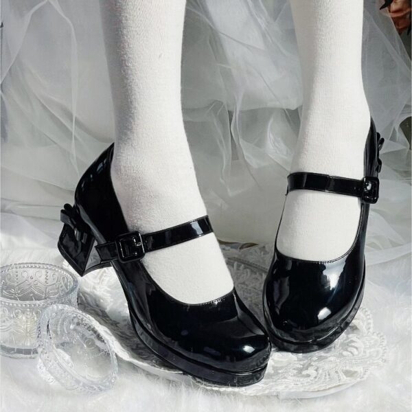 Kawaii zoete girly stijl strik Lolita schoenen Buig kawaii
