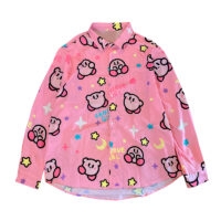 Kawaii zoete stijl roze Kirby blouses Bloezen kawaii