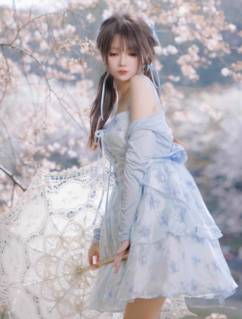 Милое платье феи с цветочным принтом для французской девушки