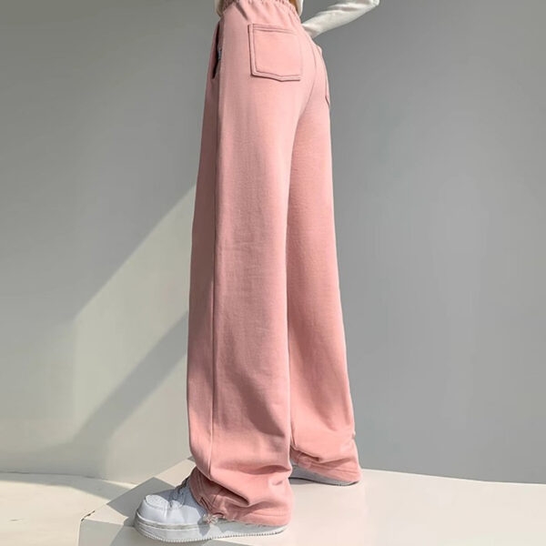 Ярко-розовые широкие брюки с принтом Hello Kitty Привет Китти каваи