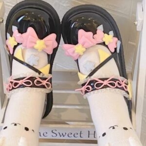 Туфли «Лолита» ярких цветов Kawaii конфеты цвета каваи