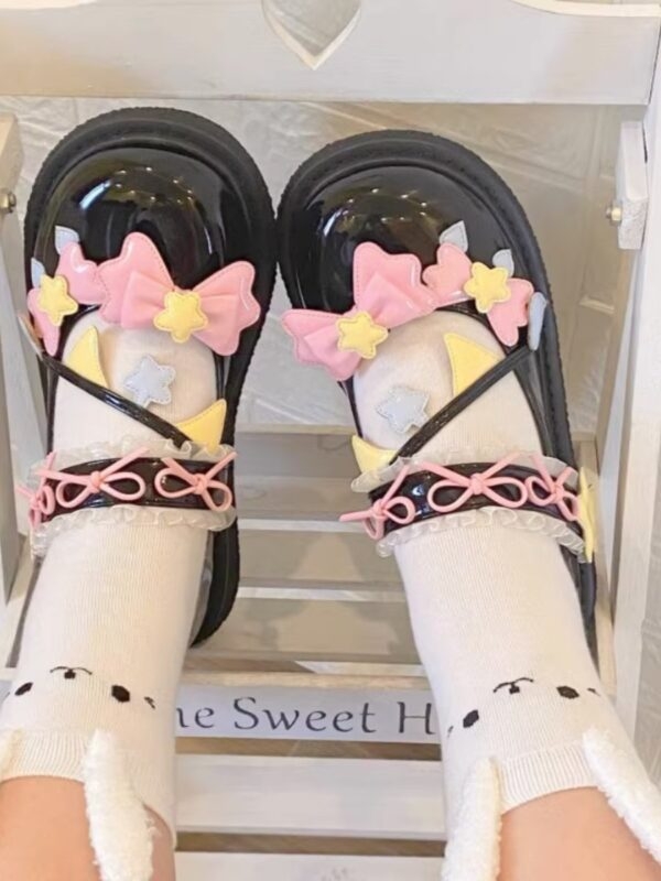 Туфли «Лолита» ярких цветов Kawaii конфеты цвета каваи