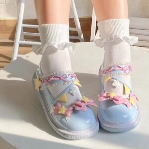 Sapatos Kawaii Candy Color Lolita Candy Color Kawaii