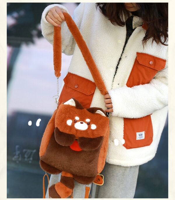 Pluszowy plecak Kawaii Red Panda Plecak kawaii